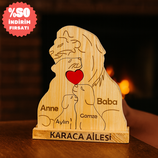 Aslan Figürlü Puzzle Seti (2 Çocuklu)