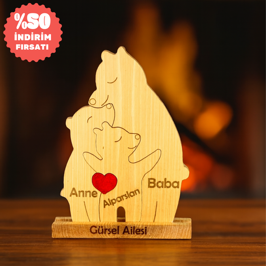 Ayıcık Figürlü Puzzle Seti (Tek Çocuklu)