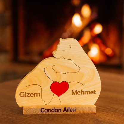 Ayıcık Figürlü Puzzle Seti (Çiftlere Özel)