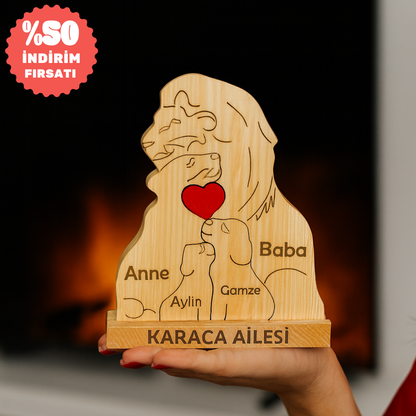 Aslan Figürlü Puzzle Seti (2 Çocuklu)