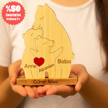 Ayıcık Figürlü Puzzle Seti (Tek Çocuklu)