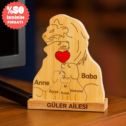 Aslan Figürlü Puzzle Seti (3 Çocuklu)