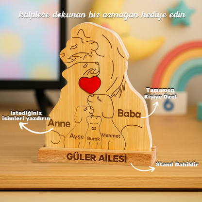 Aslan Figürlü Puzzle Seti (3 Çocuklu)