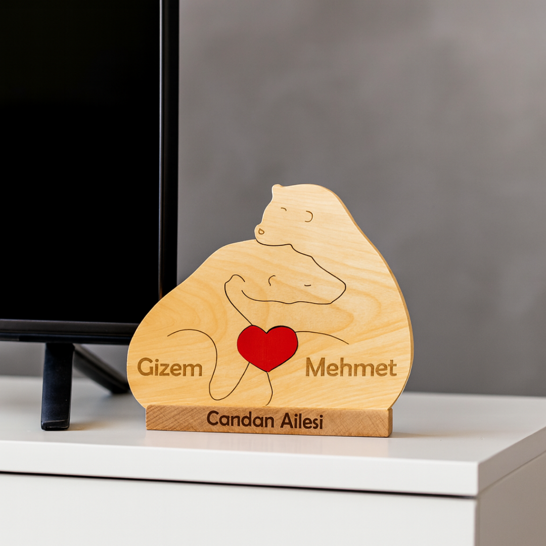 Ayıcık Figürlü Puzzle Seti (Çiftlere Özel)