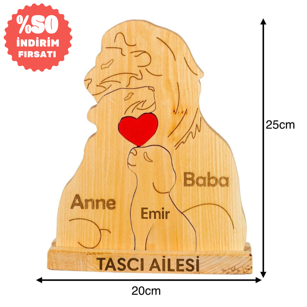 Aslan Figürlü Puzzle Seti (Tek Çocuklu)