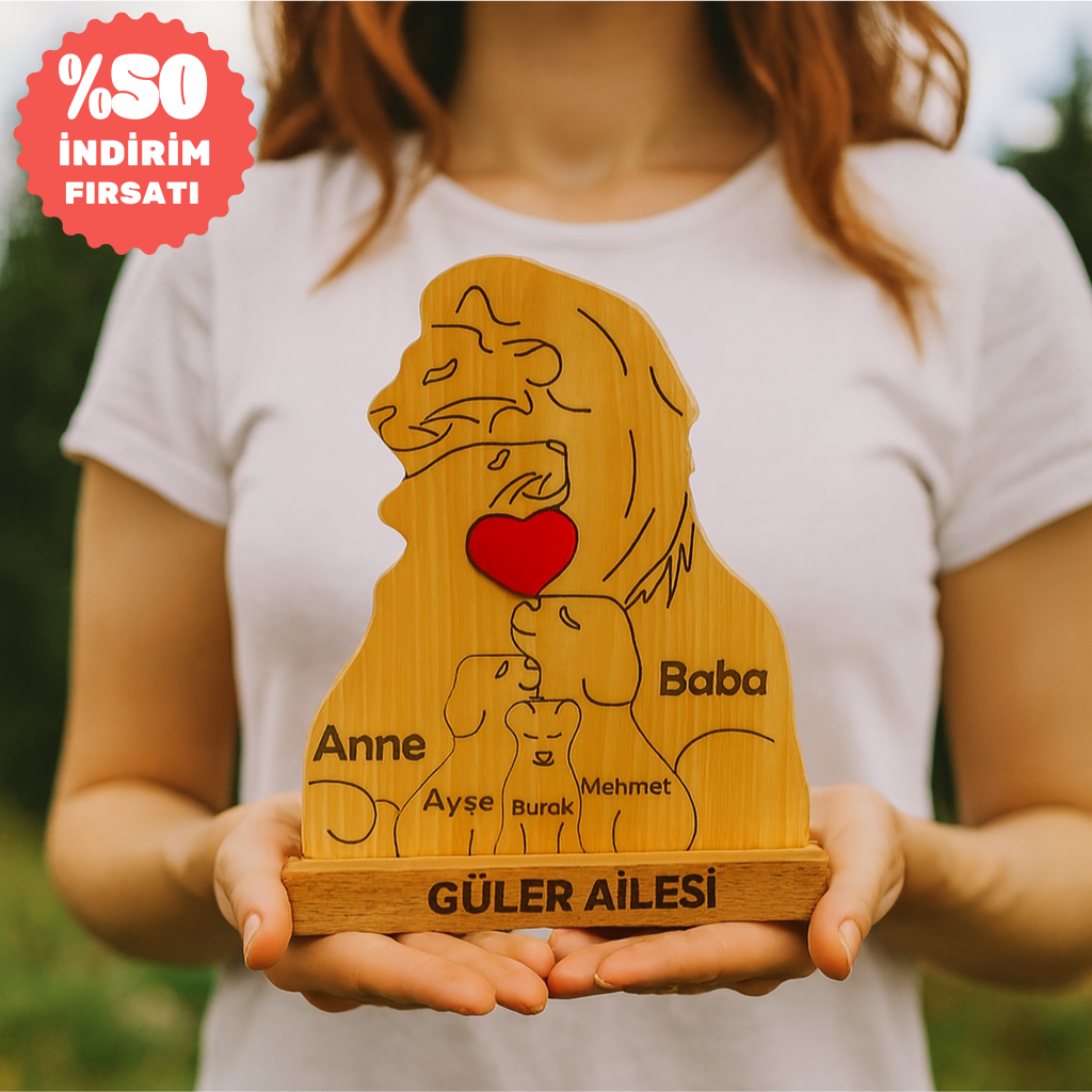 Aslan Figürlü Puzzle Seti (3 Çocuklu)